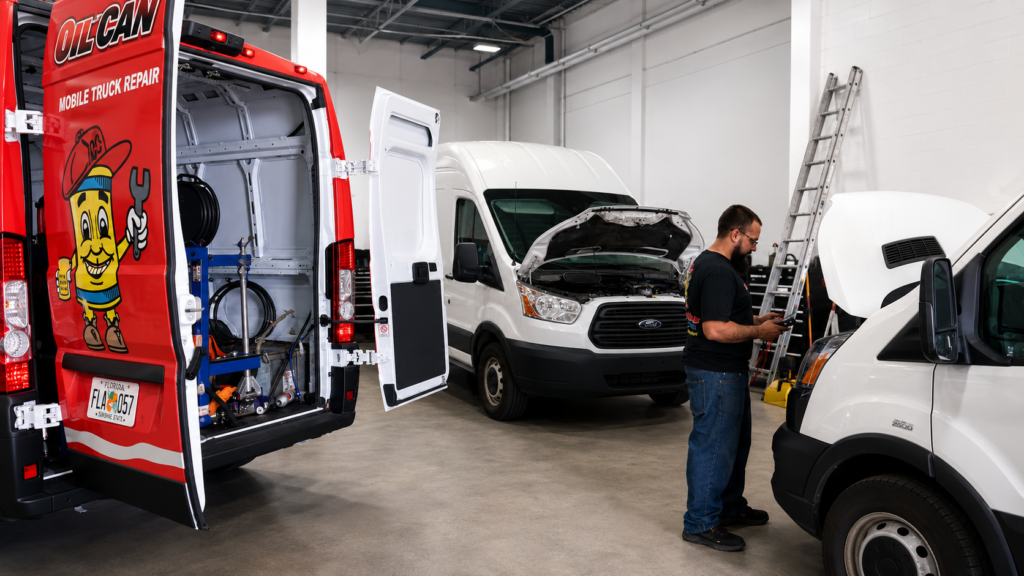 Bodywork and collision repair services for commercial and fleet vehicles
